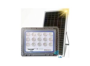 8021000215319 - 600 Watt Flutlichtstrahler Mit Solarpanel Lichtstarke Fernsteuerung Lange Batterielebensdauer