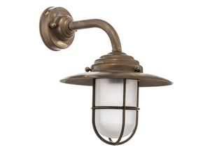 8021035014024 - Moretti Luce Außenwandleuchte Antique mit Gitter Glas matt