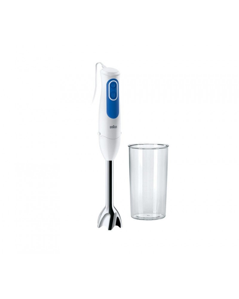 8021098770554 - BRAUN MultiQuick 3 MQ 3000 Smoothie+ Stabmixer Weiß Blau (700 Watt 600 ml)