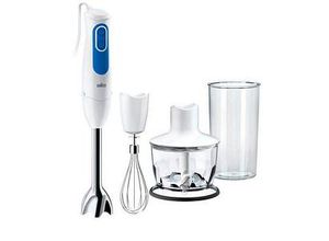 8021098770622 - 4192-MQ3035WH SAUCE HB BRAUN INT Stabmixer 700 W mit Mixbecher mit Zerkleinereraufsatz Schneebesenaufsatz Weiß-Blau