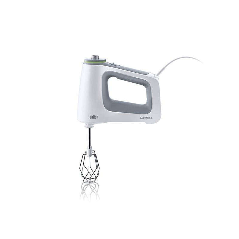 8021098773302 - BRAUN MultiMix 5 HM 5137 Handmixer Weiß Grau (750 Watt Zerkleinerer 05 Liter Mix- und Messbecher 06 Liter)