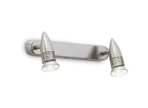 8021696009483 - Ideal Lux Lighting - Ideal Lux Alfa - 2 Licht Innenverstellbarer Wandstrahler Nickel GU10