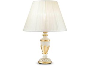 8021696012889 - Firenze - 1 leichte kleine Tischlampe Gold Elfenbein E14 - Ideal Lux