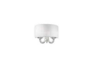 8021696035864 - Ideal Lux Swan - 2 Licht Innenglas Kerze Wandleuchte Chrom E14