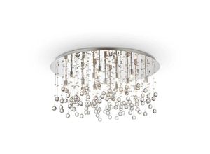 8021696077819 - Ideal Lux - Moonlight - 15 Light Extra Large Semi Flush Deckenanhänger Chrom G9