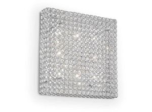 8021696080352 - Ideal Lux Admiral - 8 Light Indoor Square Große Spülleuchte Chrom G9