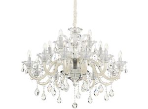 8021696081564 - Ideal Lux Colossal - 15 Light Chandelier Ivory Finish E14