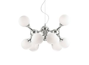 8021696082059 - Idealluxlighting - Ideal Lux Nodi Bianco - 9 Leichte kleine molekulare Deckenanhänger Chrom E14