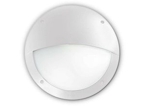 8021696096681 - Lucia - 1 Light Half Diffuser Außenspüle Wandleuchte Weiß IP66 E27 - Ideal Lux