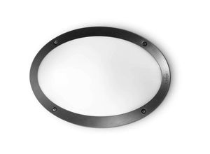 8021696096704 - Ideal Lux Maddi - 1 Lichtdiffusor Außenspülung Decken-   Wandleuchte Schwarz IP66 E27