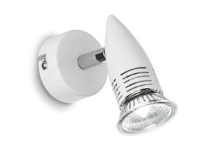 8021696099057 - Alfa - 1 Licht Innenverstellbarer Wandstrahler Weiß GU10 - Ideal Lux