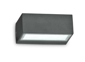 8021696115368 - 1 Licht Outdoor Twin Up Down Wandleuchte Anthrazit IP44 G9 - Ideal Lux