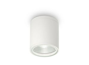 8021696122663 - Gun - 1 leichte oberflächenmontierte Decken-Downlights für den Außenbereich Weiß Chrom poliert IP44 GU10 - Ideal Lux