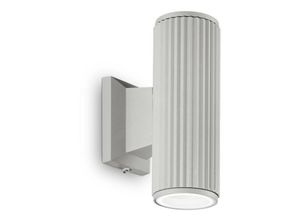 8021696129440 - Base - 2 Light Outdoor Up Down Wandleuchte Oyster grau IP44 GU10 - Ideal Lux