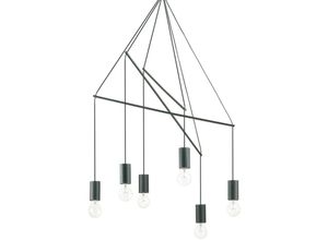 8021696158815 - Pop - 6 Light Cluster Deckenanhänger Schwarz - Ideal Lux