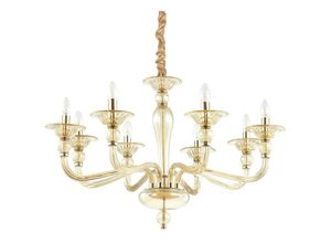 8021696159973 - Danieli - 8 Licht Pendelleuchte Bernstein E14 - Ideal Lux