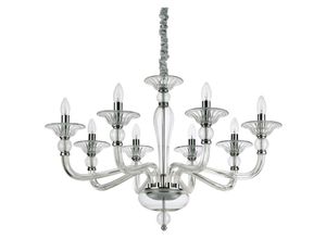 8021696159980 - Danieli - 8 Licht Pendelleuchte Trasparent E14 - Ideal Lux