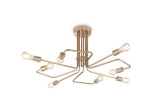 8021696160313 - Triumph - 8 Light Multi Arm Deckenleuchte Antik Messing - Ideal Lux