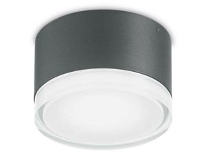 8021696168111 - Urano - 1 Light Flush Deckenleuchte Anthrazit - Ideal Lux