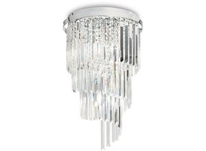 8021696168920 - Carlton - 8 Licht Deckenleuchte Kronleuchter Chrom E14 - Ideal Lux