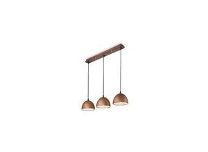 8021696174235 - Ideal Lux Lighting - Ideal Lux Folk - 3 Licht Pendelleiste Licht verwittert