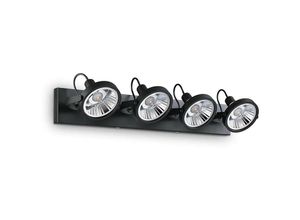 8021696200255 - Glim - 4 Licht Deckenleuchte Schwarz - Ideal Lux