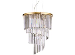 8021696213521 - Carlton - 12 Licht Pendelleuchte Gold E14 - Ideal Lux