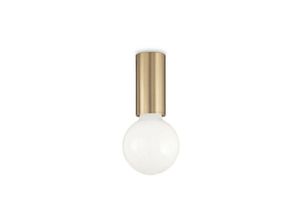 8021696233031 - Petit - Indoor 1 Light Semi Flush Deckenleuchte Messing Satin E27 - Ideal Lux