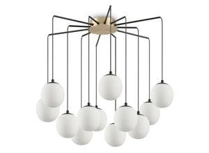 8021696236957 - Rhapsody - Indoor Cluster Deckenpendelleuchte 12 Lichter Schwarz G9 - Ideal Lux