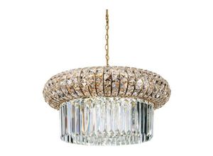 8021696237794 - Ideal Lux NABUCCO - Innen Kristall Deckenpendelleuchte 12 Lichter Gold E14