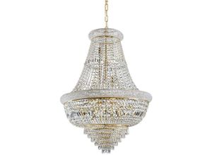 8021696243528 - Dubai - Deckenleuchte Kronleuchter Pendelleuchte 24 Lichter Gold E14 - Ideal Lux