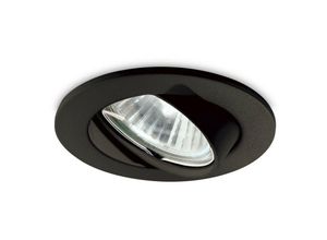 8021696243825 - Inneneinbau-Downlight-Lampe 1 Hellschwarz GU10 - Ideal Lux