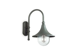 8021696246819 - Cima - Außenkuppel Wandlaterne 1 Hell Anthrazit IP43 E27 - Ideal Lux