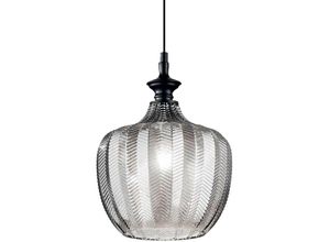 8021696263649 - Ideal Lux Lighting - Dekorative Glaskuppel-Anhänger Smoke E27