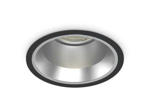 8021696266558 - Off Rundes Einbau-Downlight Schwarz 11cm 3000K - Ideal Lux