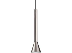 8021696285122 - Idealluxlighting - Ideal Lux diesis Led Slim Dome Pendelleuchte Nickel 3000K