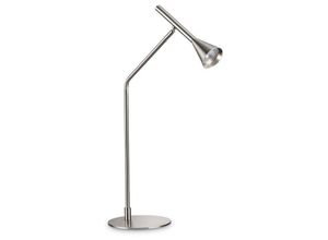 8021696291093 - Diesis Dimmbare integrierte LED-Tischlampe Nickel eingebauter Schalter 3000K - Ideal Lux