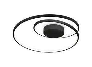 8021696304526 - Oz Dimmbare Swirl Integriertes led Halbbündiges Licht Schwarz 3000K - Ideal Lux