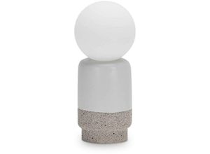 8021696305264 - Cream Globe Tischlampe Zement 22cm - Ideal Lux