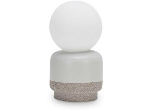 8021696305271 - Cream Globe Tischlampe Zement 19cm - Ideal Lux