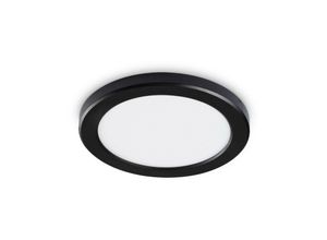 8021696306360 - Aura Rundes LED-Einbaudownlight Schwarz 4000K nicht dimmbar - Ideal Lux