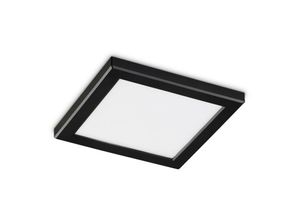 8021696306407 - Aura Quadratisches LED-Einbaudownlight Schwarz 4000K nicht dimmbar - Ideal Lux