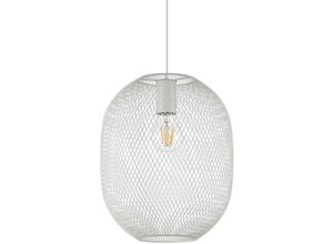 8021696317274 - Net Hängeleuchte mit Drahtgestell 24 cm Weiß - Ideal Lux