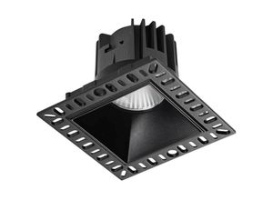 8021696319674 - Game Integriertes randloses quadratisches LED-Einbau-Downlight Schwarz 1100 lm 3000 k - Ideal Lux