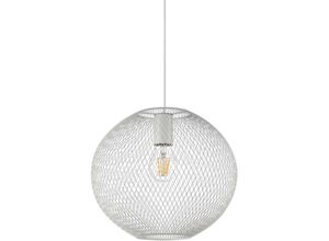 8021696328102 - Net Hängeleuchte mit Drahtgestell 29 cm Weiß - Ideal Lux