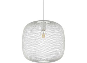 8021696328133 - Net Hängeleuchte mit Drahtgestell 34 cm Weiß - Ideal Lux