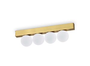 8021696328249 - Ping pong 4-flammige Kugel-Deckenleuchte aus Messing 1000 lm 3000 k - Ideal Lux