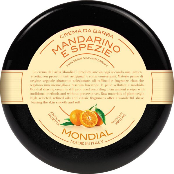 8021784055033 - Luxury Shaving Cream Plexi Bowl 150 ml Mandarino E Spezie