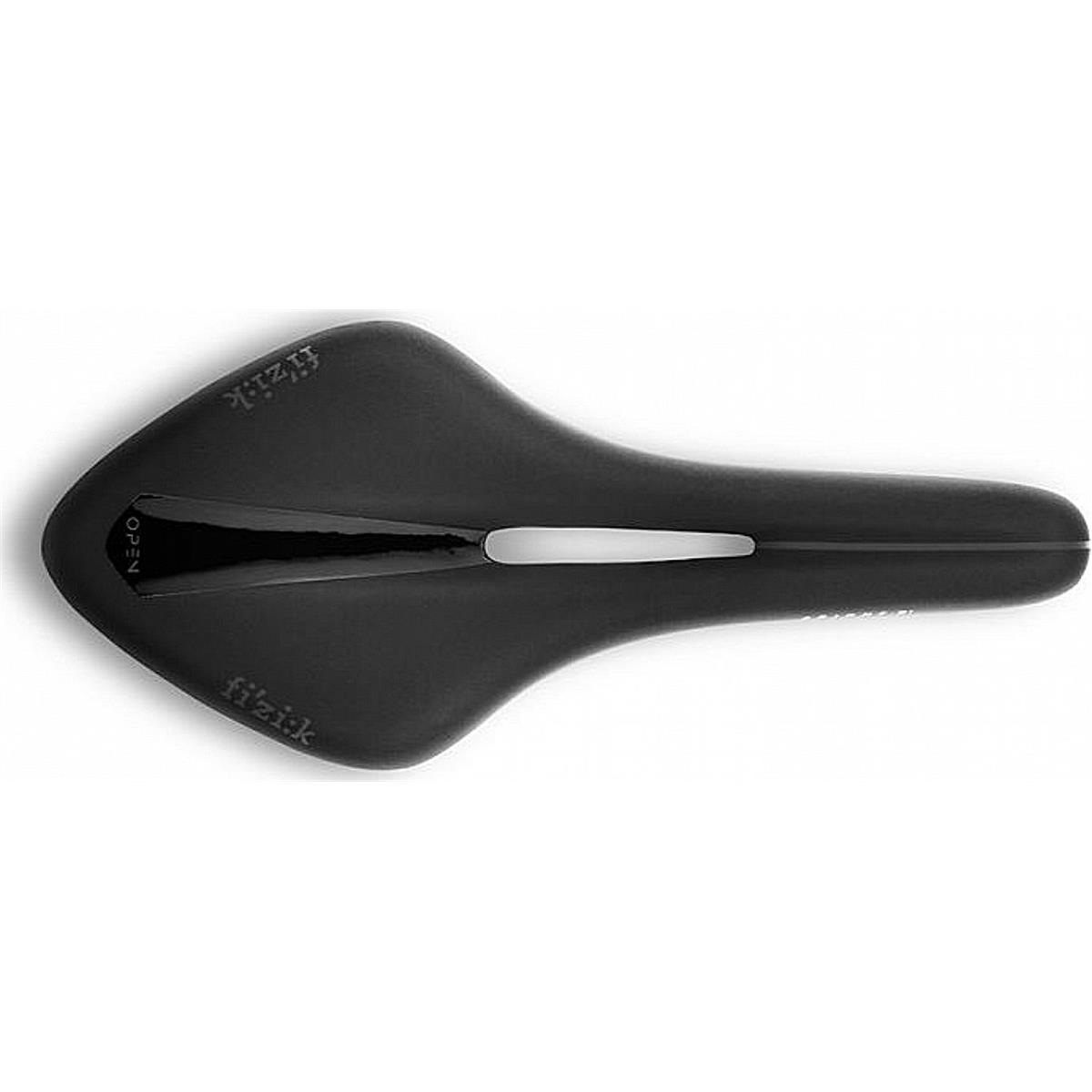 8021890455703 - Selle Arione R1 Open Large Schwarz mit geflochtenem Carbon-Sattelgestell