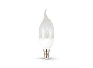 8022044011004 - Trade Shop Traesio - v-tac led glühbirne 6W 6 watt kaltes licht flamme matt kerze E14